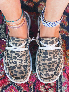 Women's Leopard Printed Canvas Shoes