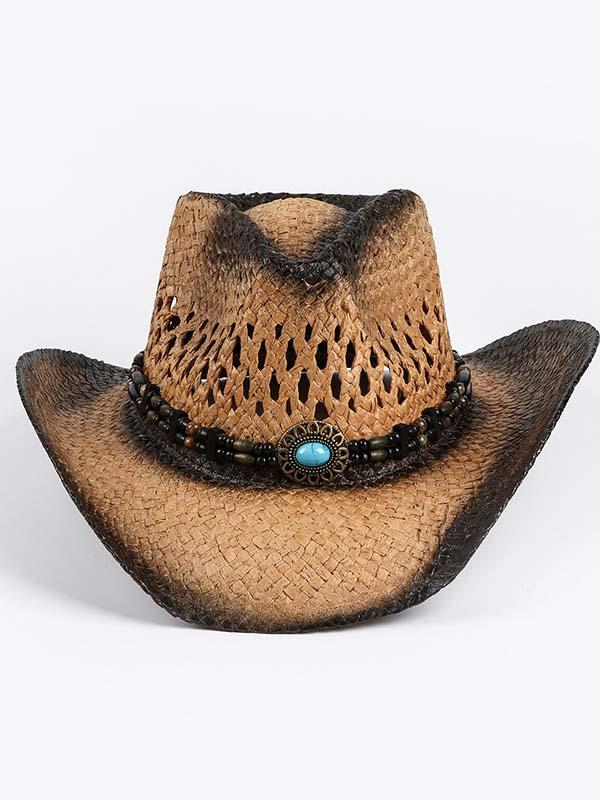 Western Cowboy Sunshade Straw Hat