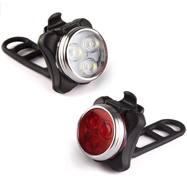 【50% Discount For a Limited Time】USB Rechargeable Bicycle Light Set