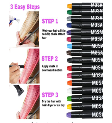 Temporary Hair Multicolor Dye Pens