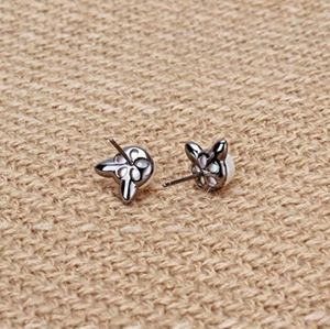 Sterling Silver Cat Stud Earrings
