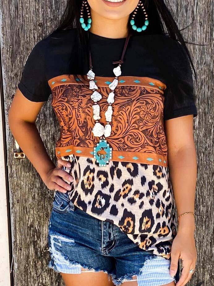 Women's Flower Print T Shirts