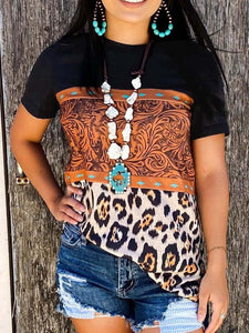 Women's Flower Print T Shirts