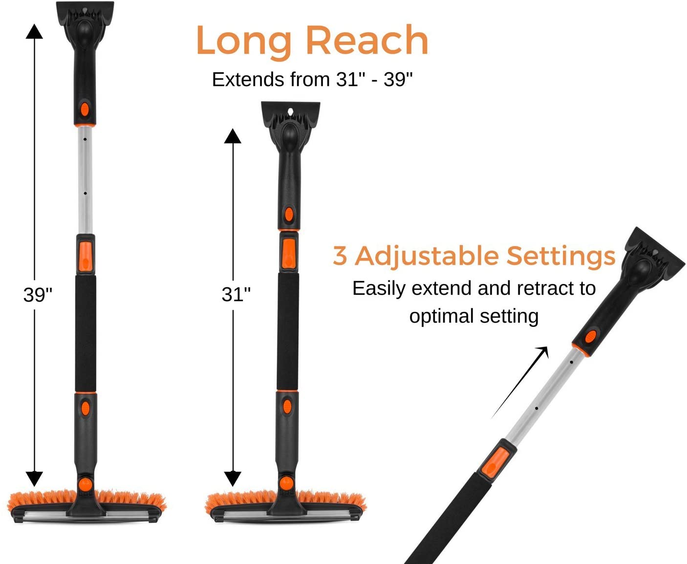 Detachable and Extendable Snow Brush