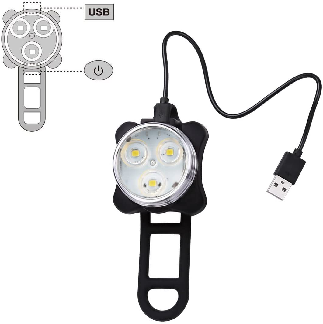 【50% Discount For a Limited Time】USB Rechargeable Bicycle Light Set