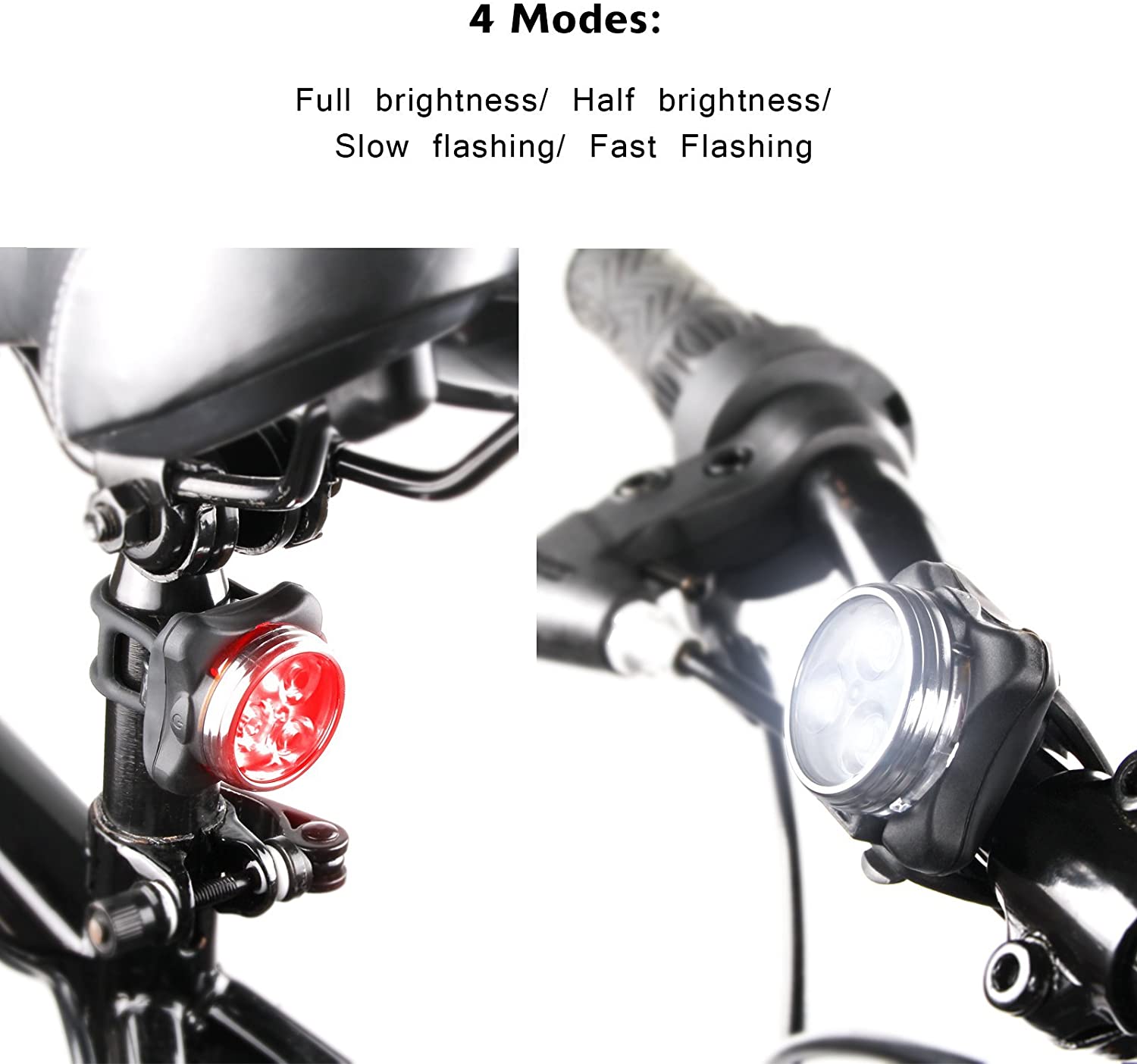 【50% Discount For a Limited Time】USB Rechargeable Bicycle Light Set