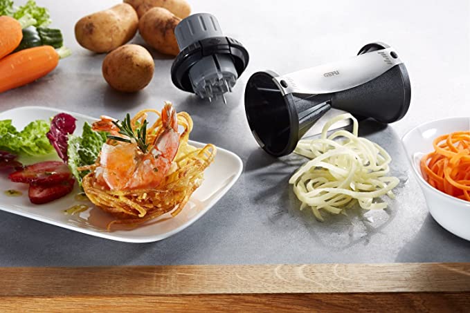 Spirelli Spiral Vegetable Cutter - Create Endless Julienne Strips and Raw Pasta