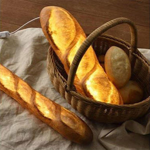 Bread Lamps - Illuminated Croissants, Baguettes, and Dinner Rolls