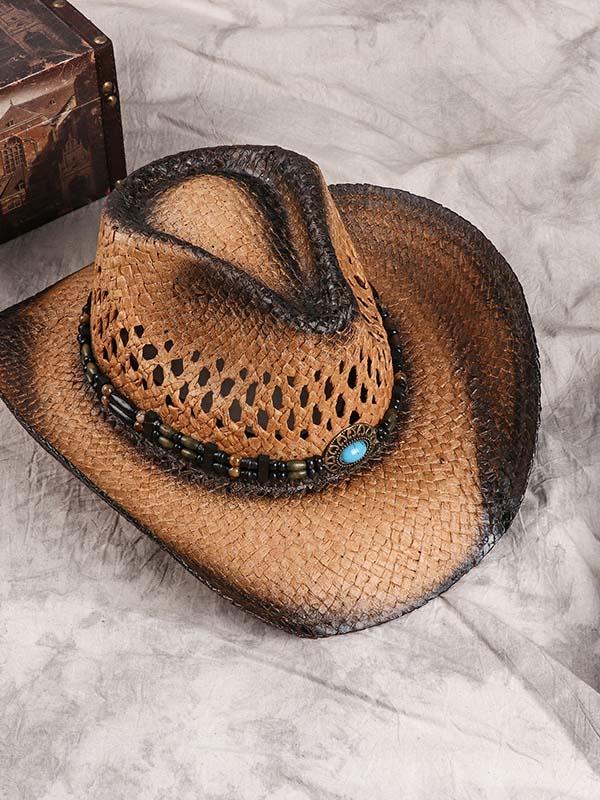 Western Cowboy Sunshade Straw Hat