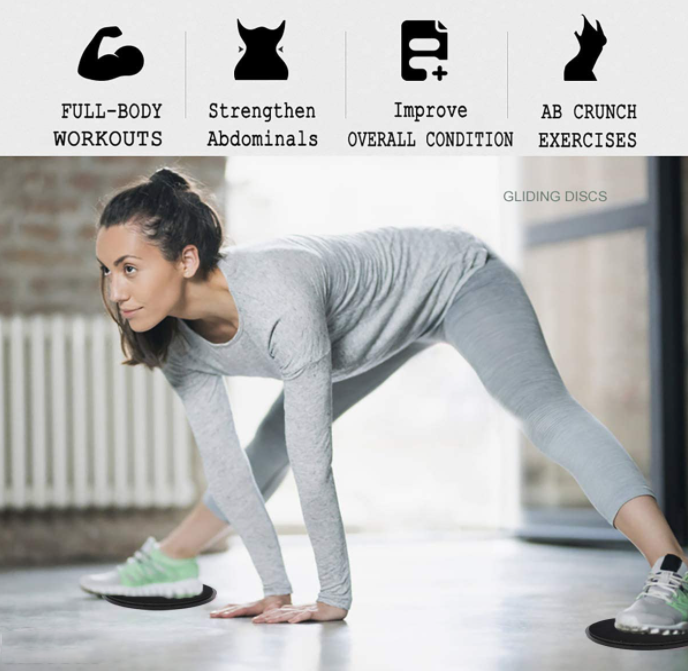 Fitness core sliding discs(2Pcs)