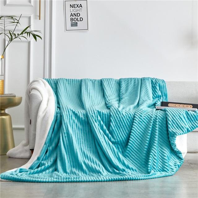 AB Sided Thicken Flannel Blanket41