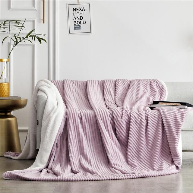 AB Sided Thicken Flannel Blanket41