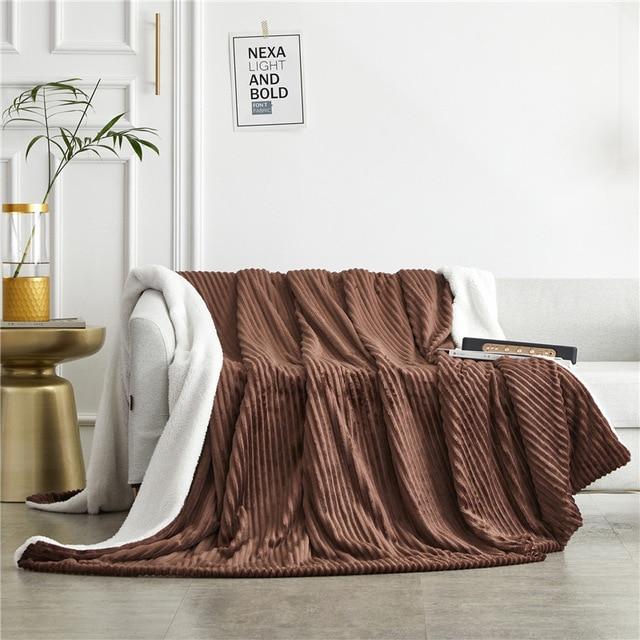 AB Sided Thicken Flannel Blanket41