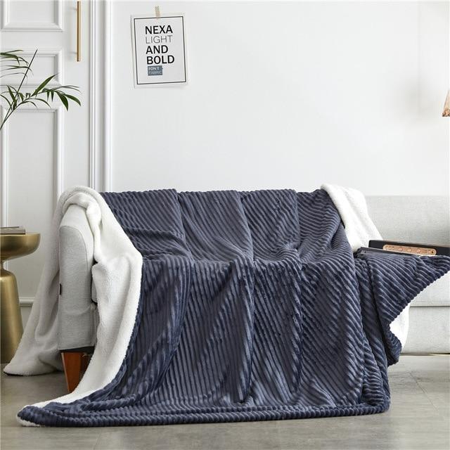 AB Sided Thicken Flannel Blanket41